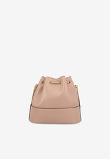 Mini VLogo Signature Leather Bucket Bag