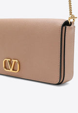 Signature VLogo Leather Crossbody Bag