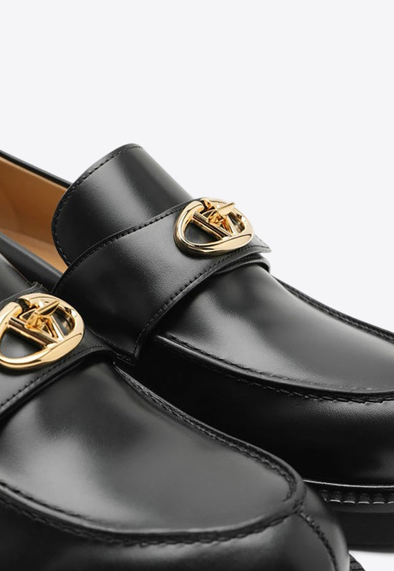 VLogo Locker Leather Loafers