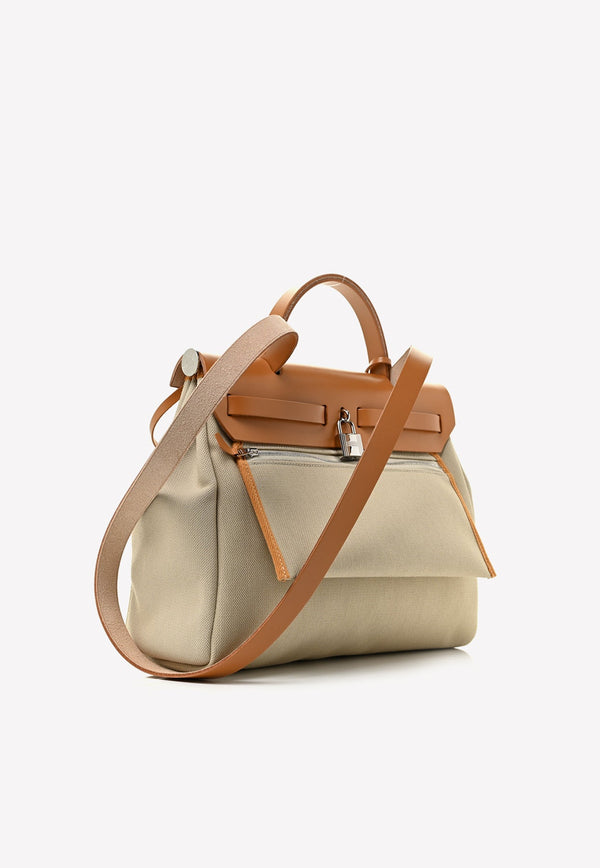 Herbag Zip 31 PM in Beton and Natural Vache Hunter Toile