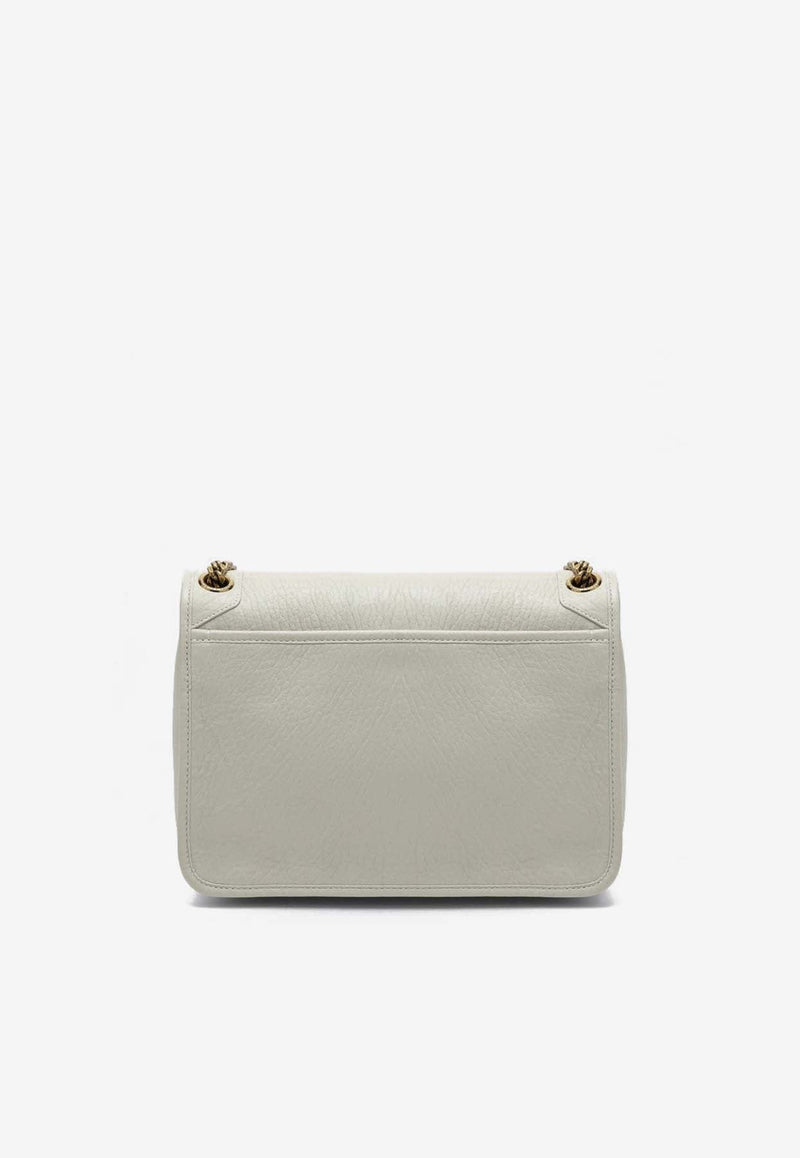 Medium Niki Grained Leather Shoulder Bag