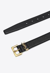 Cassandre Leather Buckle Belt