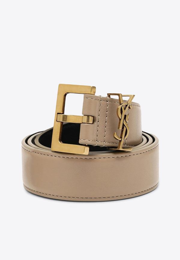 Cassandre Leather Buckle Belt