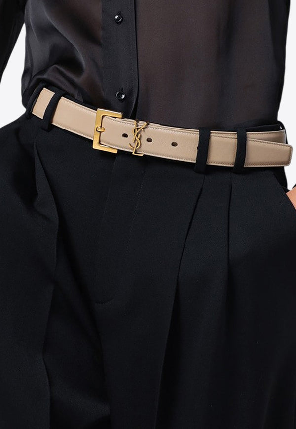 Cassandre Leather Buckle Belt