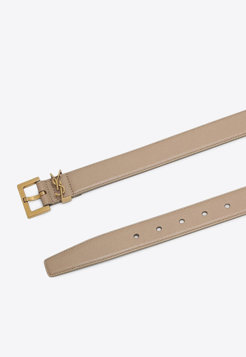 Cassandre Leather Buckle Belt