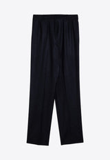 Straight-Leg Wool Pants