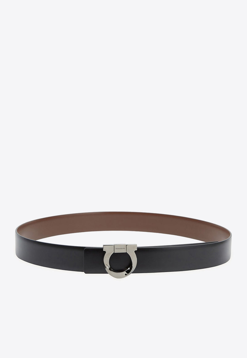 Gancio Reversible Leather Belt