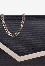 Emmie Coated Denim Clutch