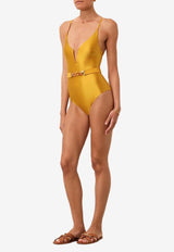 August V-Cut One-Piece Swimsuit