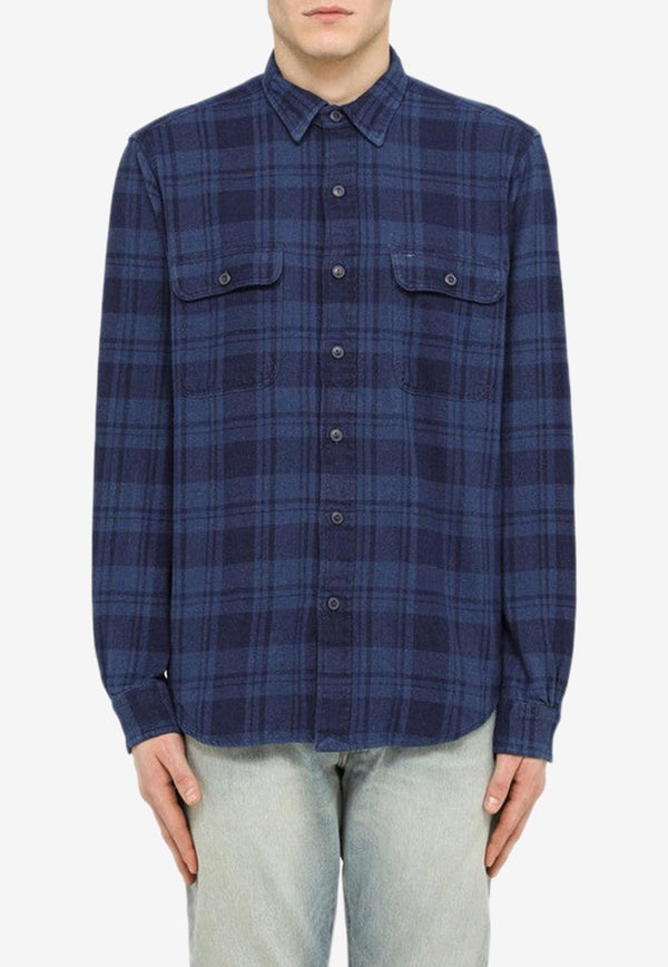 Flannel Check Long-Sleeved Shirt