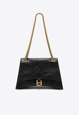 Medium Crush Shoulder Bag in Crushed Leather