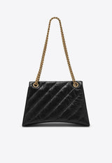 Medium Crush Shoulder Bag in Quilted Leather