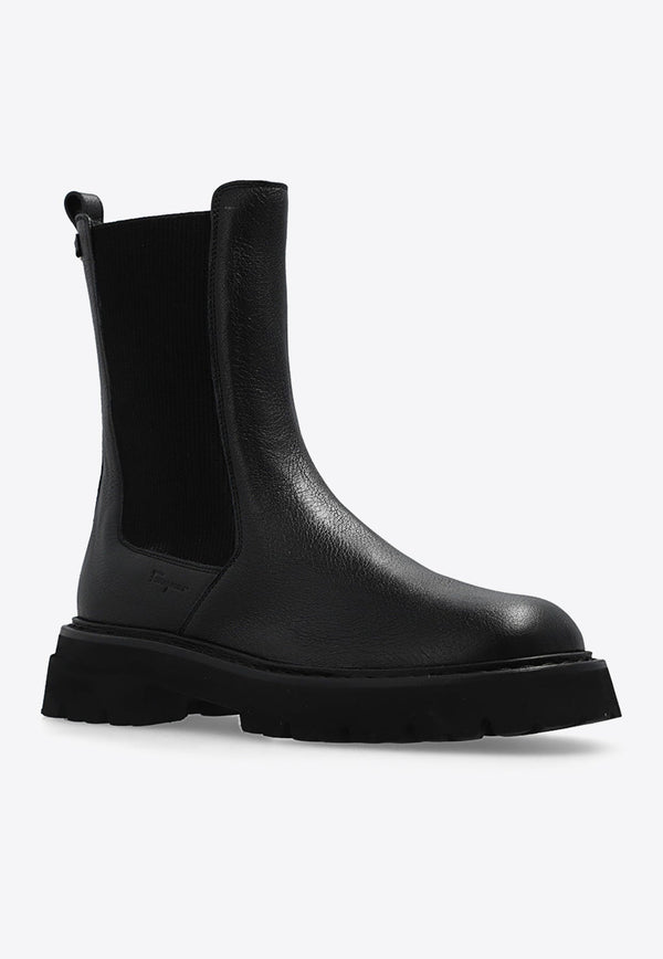 Oderico Double Gancini Chelsea Boots