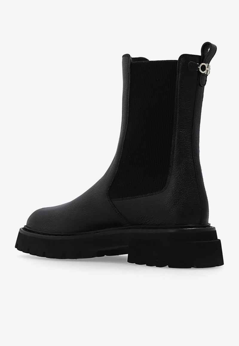 Oderico Double Gancini Chelsea Boots