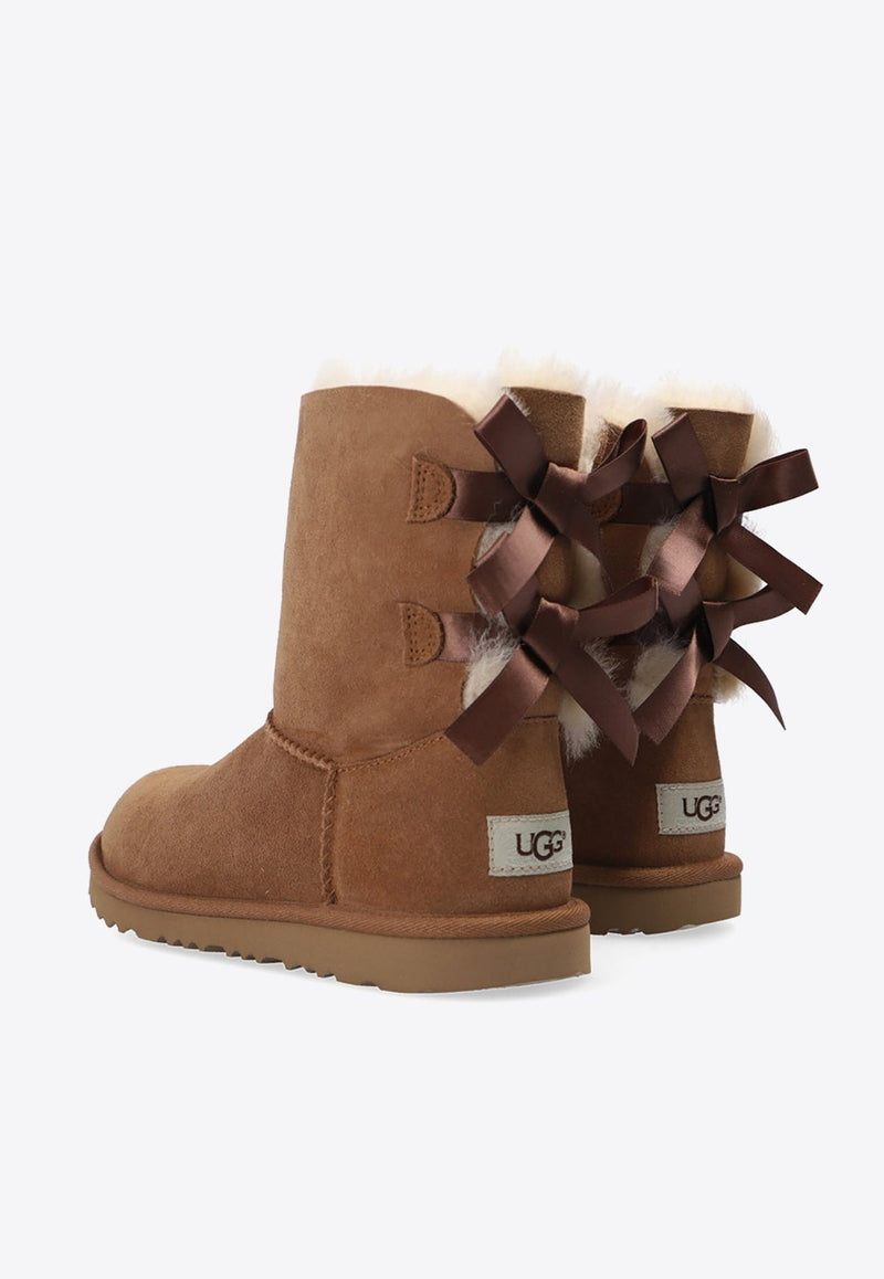 Girls Bailey Bow II Suede Snow Boots