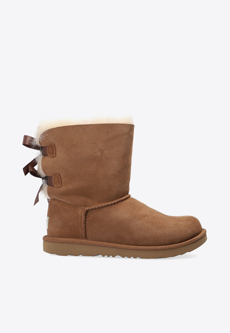 Girls Bailey Bow II Suede Snow Boots