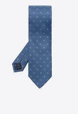 Gancini Print Tie