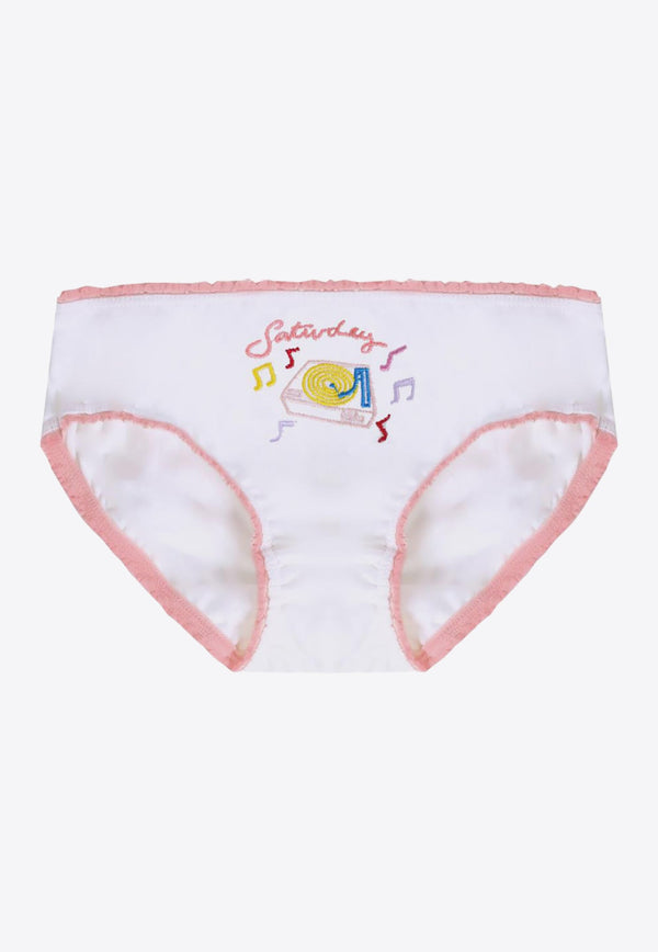 Babies Embroidered Knickers - Set of 2