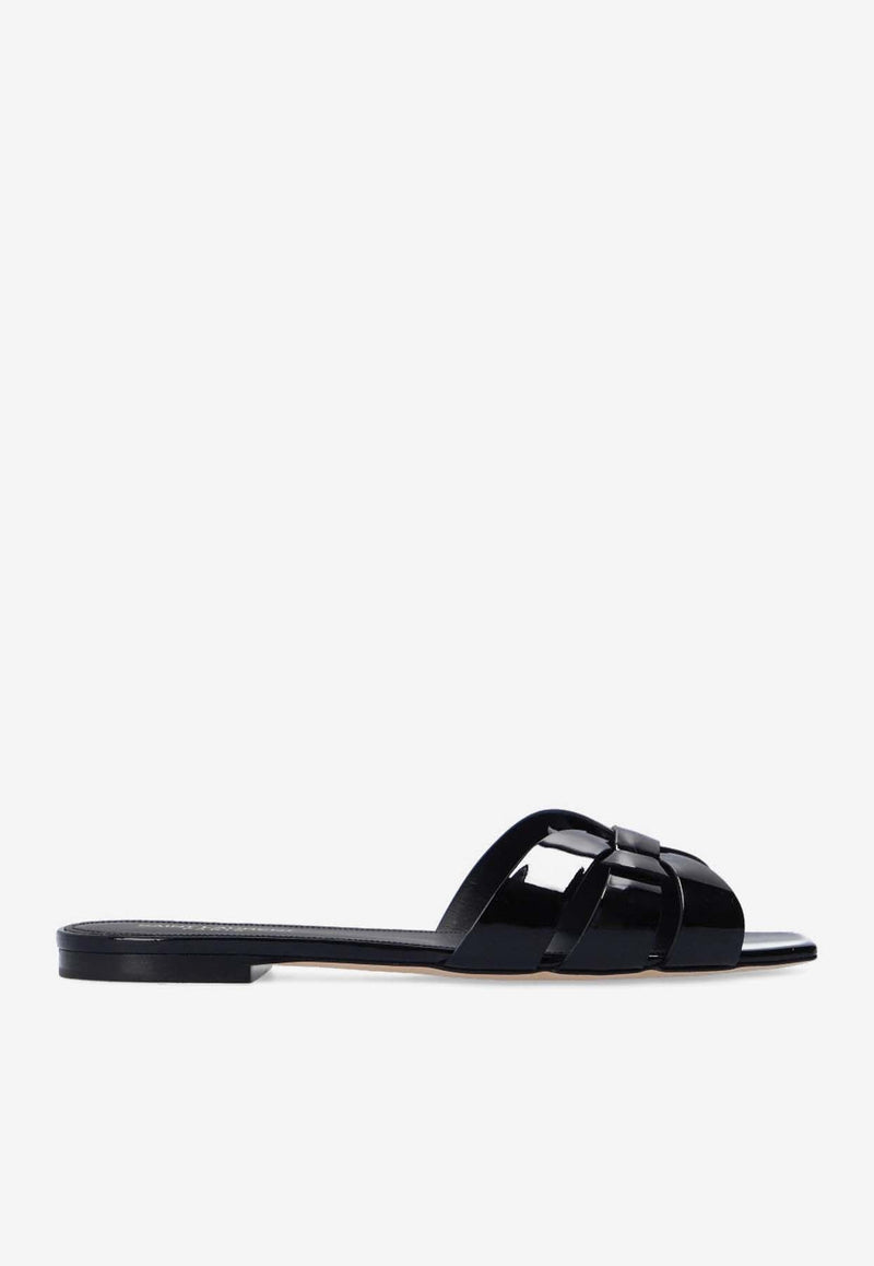 Tribute Patent Leather Flat Mules