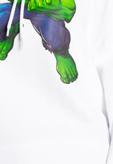 X Marvel Hulk Print Hoodie