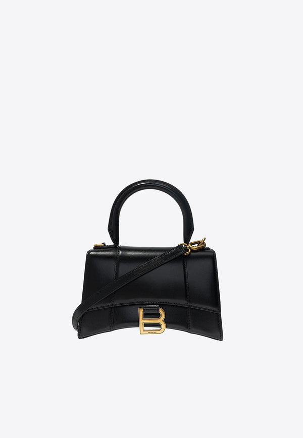 Hourglass XS Top Handle Bag in Patent Leather
