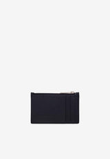 Intrecciato Calf Leather Zip Cardholder