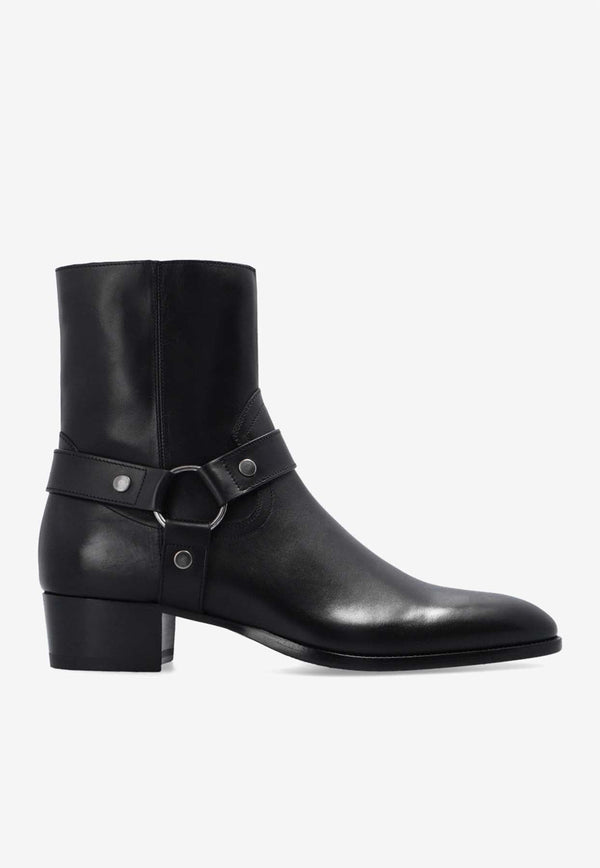 Wyatt Harness Leather Ankle Boots