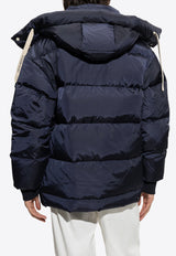 Logo Patch Quilted Down Jacket