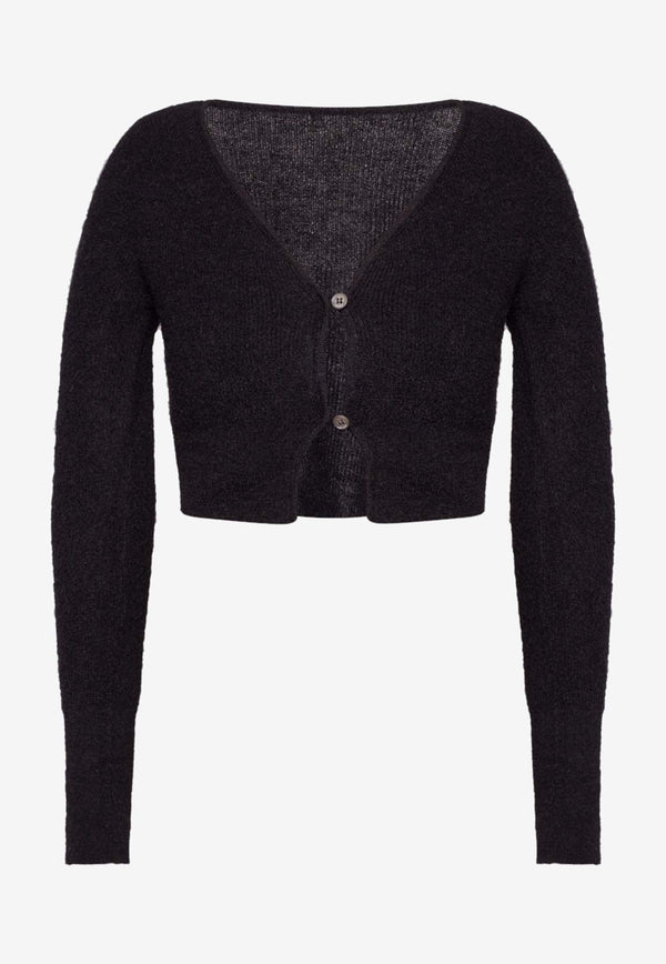 Knitted Button-Front Cardigan
