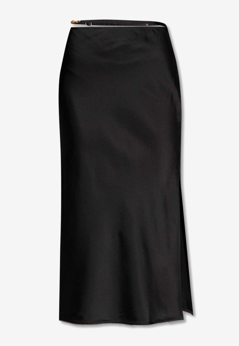 La Jupe Notte Slit Midi Skirt