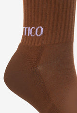 Logo Intarsia Short Socks