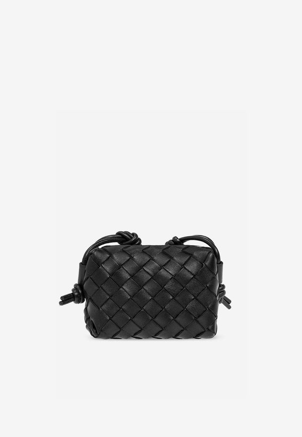 Candy Loop Intrecciato Leather Crossbody Bag
