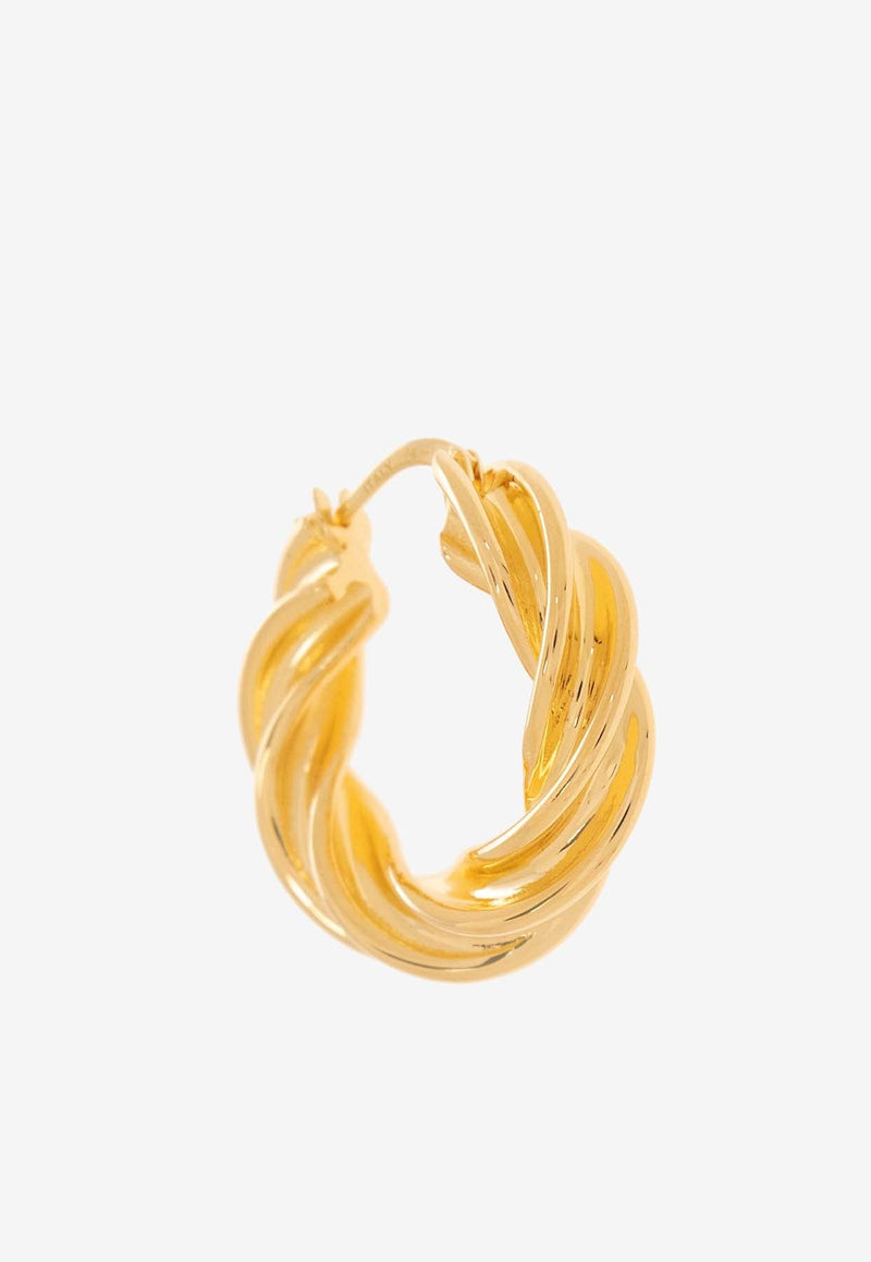 Pillar Twisted Hoop Earrings