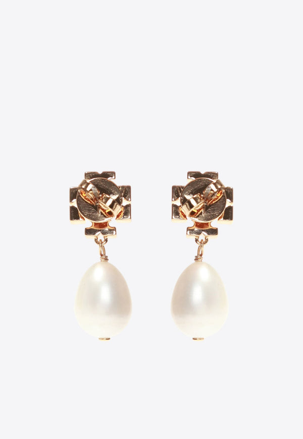 Kira Crystal Paved Pearl Drop Earrings