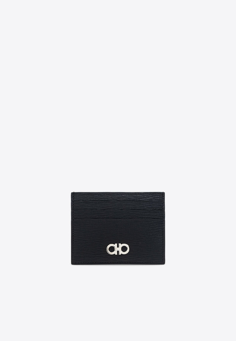 Gancini Two-Tone Leather Cardholder