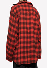 Trompe L'Oeil Oversized Flannel Shirt