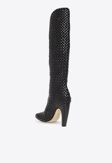 Canalazzo 100 Padded Intrecciato Knee-High Boots