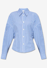 Compact Stripe Long-Sleeved  Shirt