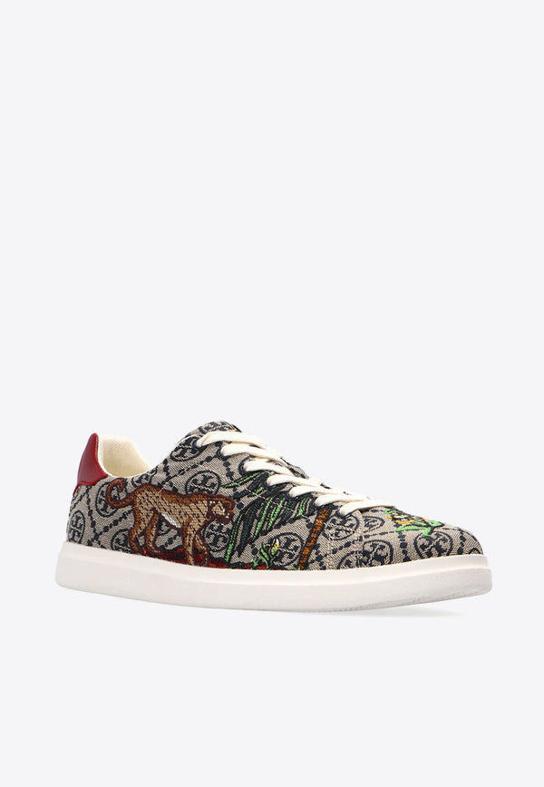 Howeel Low-Top Jacquard Sneakers