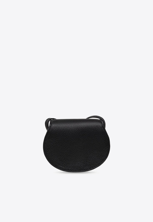 Nano Marcie Crossbody Bag in Grained Leather