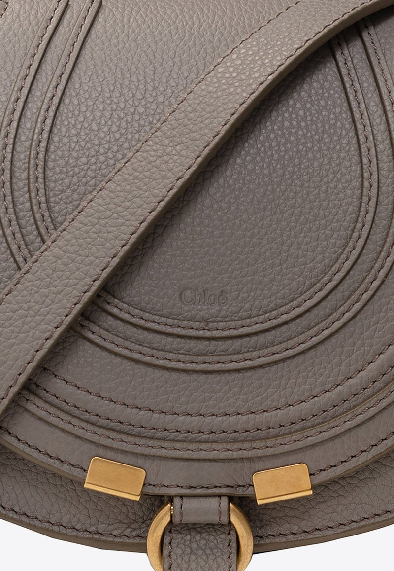 Small Marcie Grained Leather Crossbody Bag