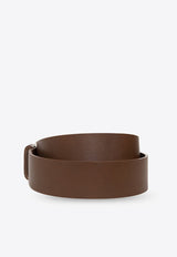 Leather Belt with Logo