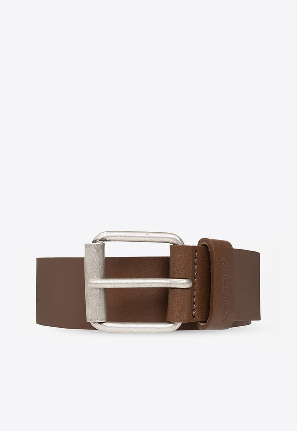 Leather Belt with Logo