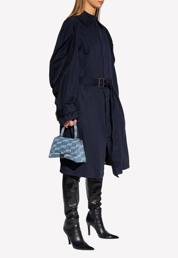 Puff-Sleeved Trench Coat