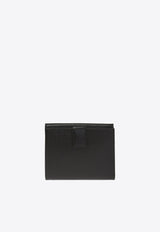 Gancini French Wallet in Grained Leather