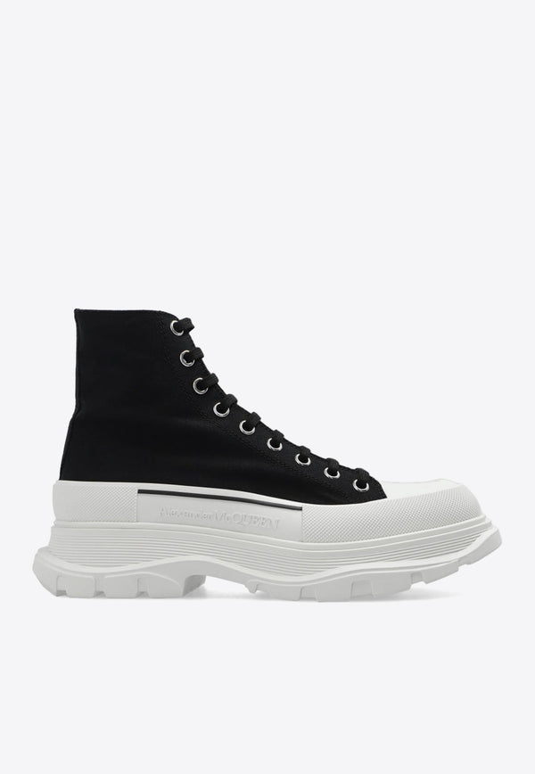 Slick Tread High-Top Chunky Sneakers