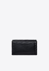 Kira Quilted Leather Chain Clutch