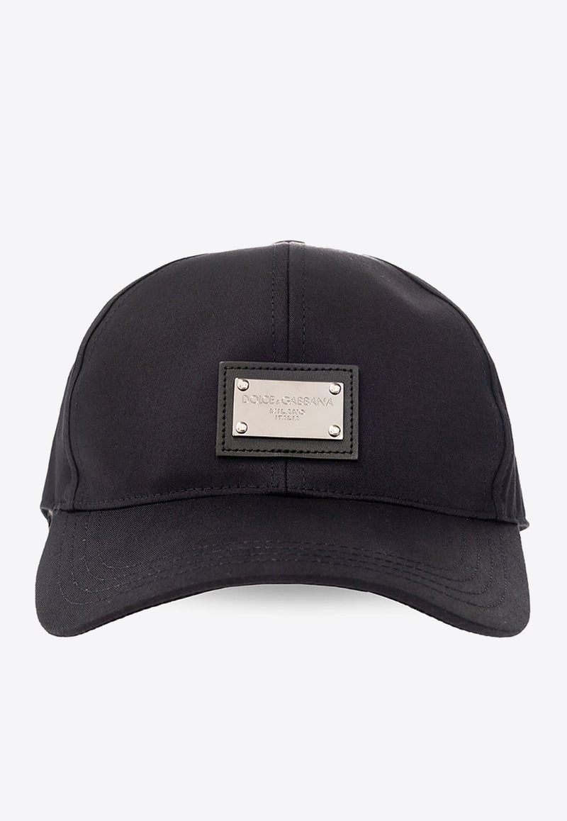 Logo Tag Embellished Baseball Cap