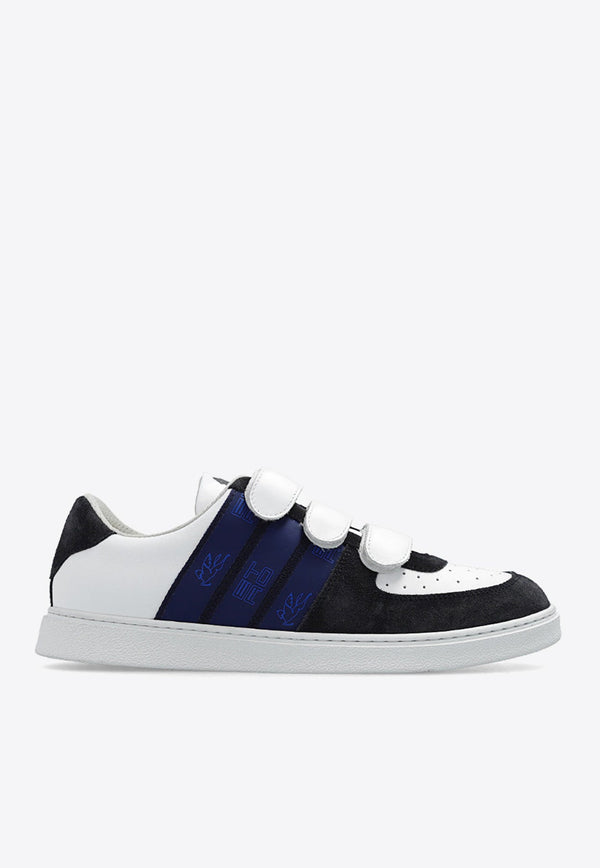 Stitched Panels Low-Top Sneakers