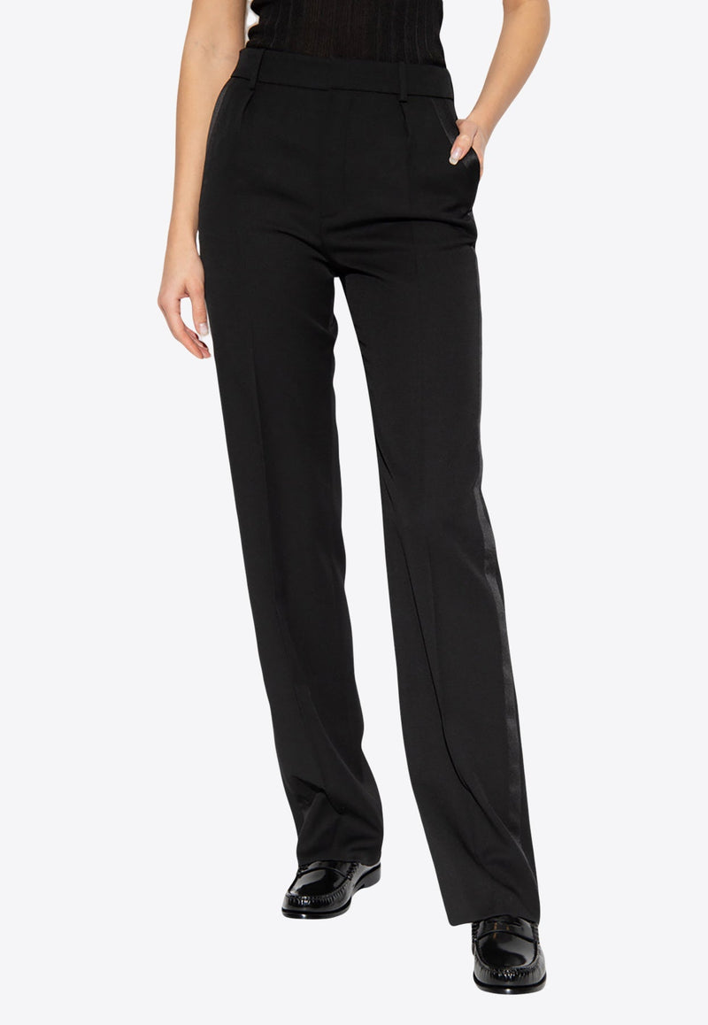 Straight-Leg Tailored Pants